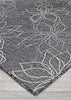 Couristan Charm Botanical Ash Area Rug Close Up Image
