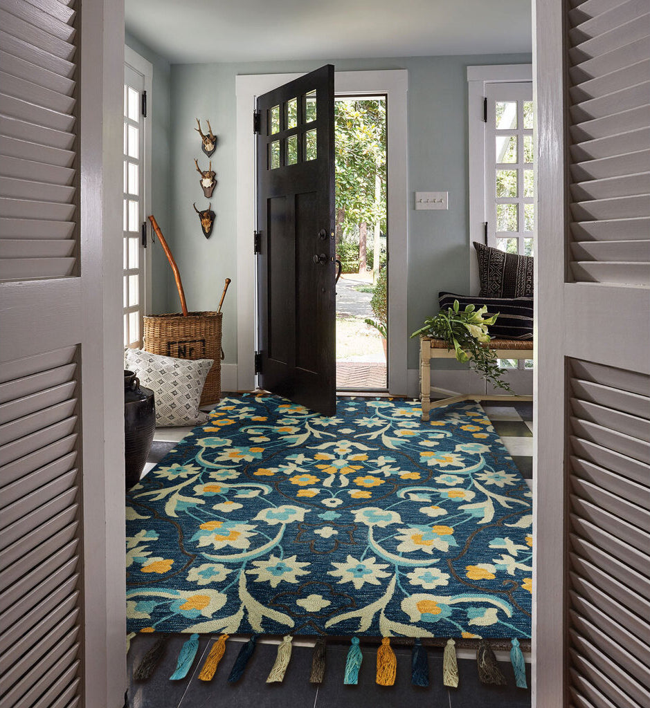 Capel Rambler-Lonar 2581 Blue Area Rug Rectangle Roomshot Image 1 Feature