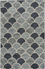 Capel Genevieve Gorder Arches 2590 Grey Area Rug Rectangle/Vertical Stripe Rectangle
