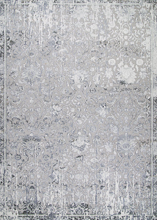 Couristan Brocatelle Brocade Damask Silver/Cream Area Rug main image