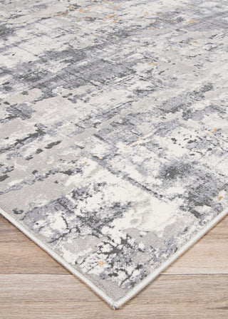 Couristan Brocatelle Lampas Silver/Cream Area Rug Close Up Image