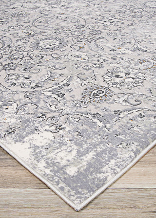 Couristan Brocatelle Velveteen Silver Area Rug Close Up Image