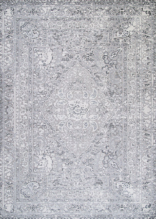 Couristan Brocatelle Belle Fleur Silver Area Rug main image