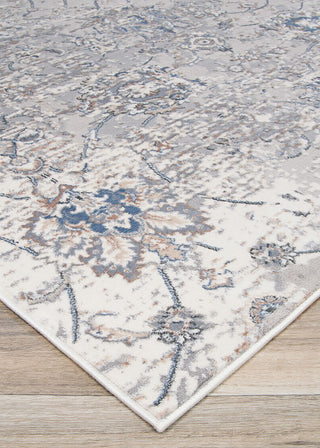Couristan Brocatelle Oglive Silver/Cream Area Rug Close Up Image