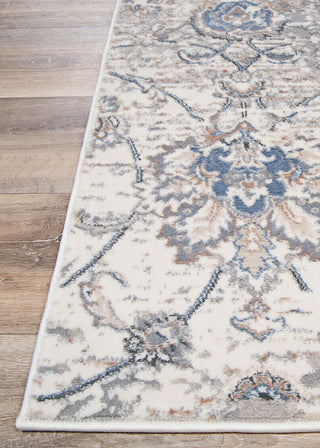 Couristan Brocatelle Oglive Silver/Cream Area Rug Corner Image