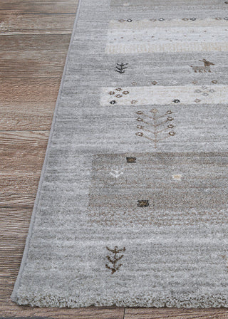 Couristan Nomad Karwal Mushroom Area Rug Corner Image