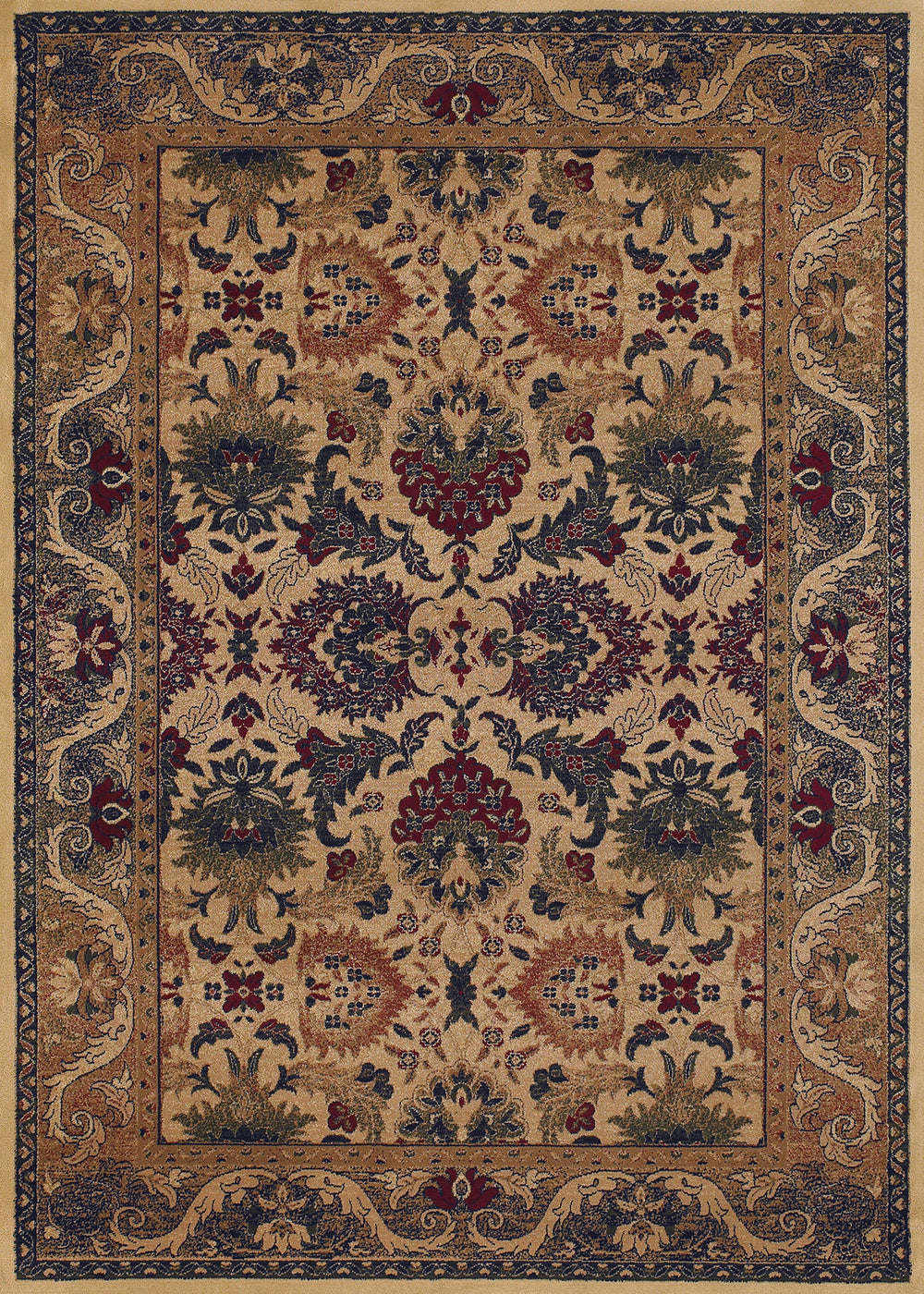 Couristan Anatolia Royal Plume Cream/Plum Area Rug