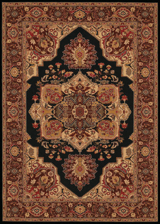 Couristan Everest Antique Sarouk Black Area Rug