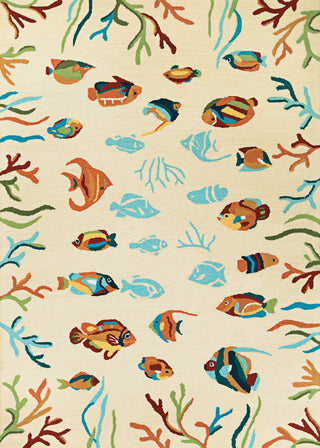 Couristan Beachfront Ocean Floor Multi Area Rug