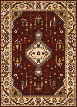 Couristan Anatolia Tribal Diamond Red/Cream Area Rug