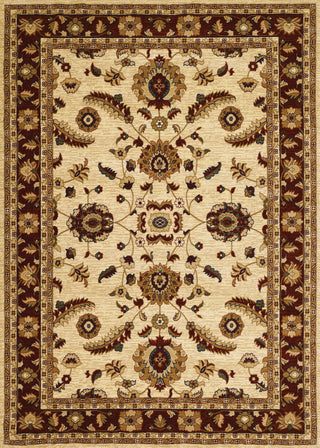 Couristan Anatolia Floral Heriz Cream/Red Area Rug