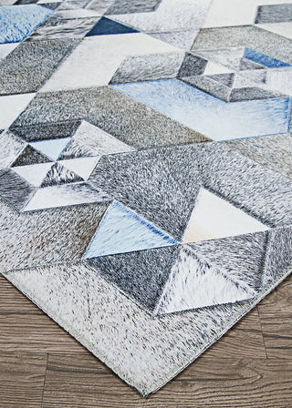 Couristan Prairie Falsterbo Denim Area Rug Close Up Image