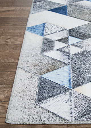 Couristan Prairie Falsterbo Denim Area Rug Corner Image
