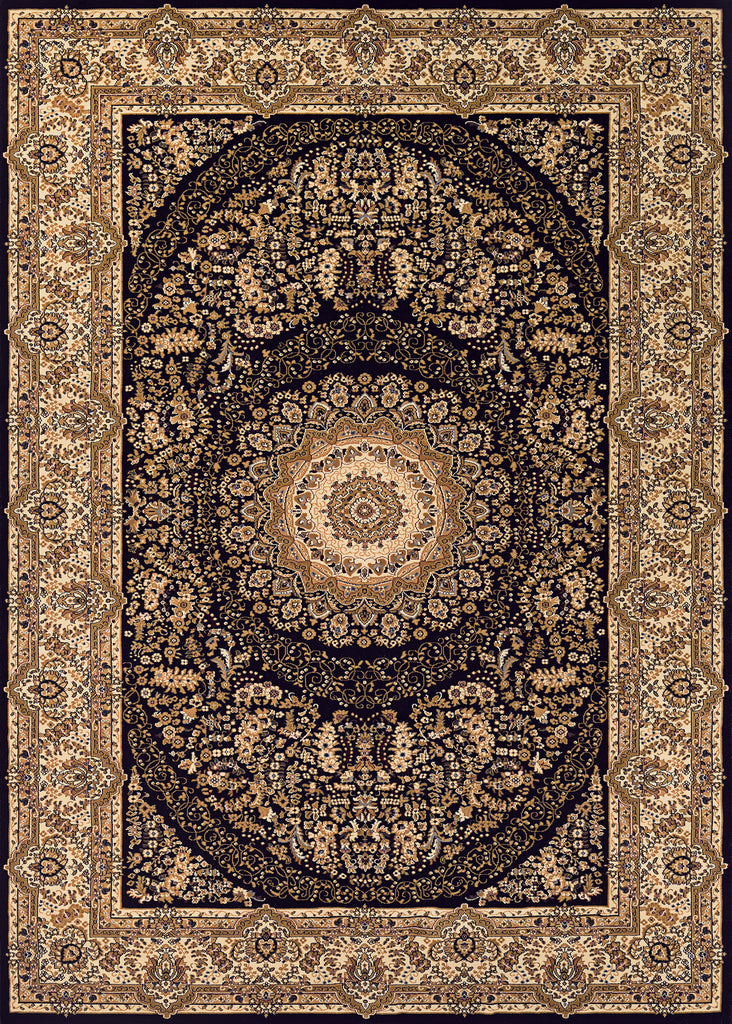 Couristan Antalya Bursa Noir/Cream Area Rug