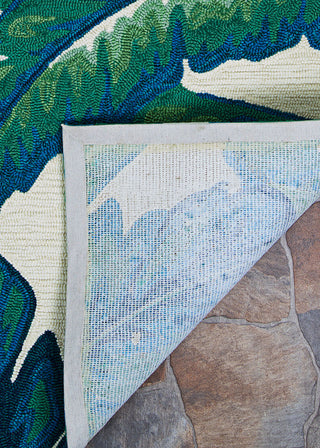 Couristan Covington Palm Leaves Green Area Rug Main