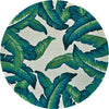 Couristan Covington Palm Leaves Green Area Rug Main