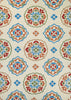 Couristan Covington San Clemente Cream/Red Area Rug main image
