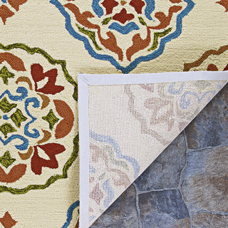 Couristan Covington San Clemente Cream/Red Area Rug Main