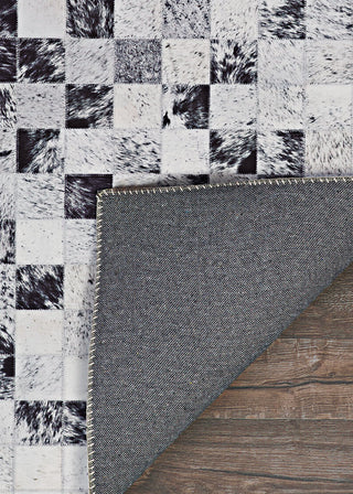 Couristan Prairie Hygee Blocks Coal/Ice Caps Area Rug Main