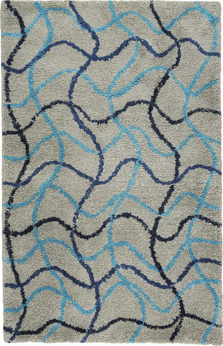 Capel COCOCOZY Streamers 3051 Navy Area Rug