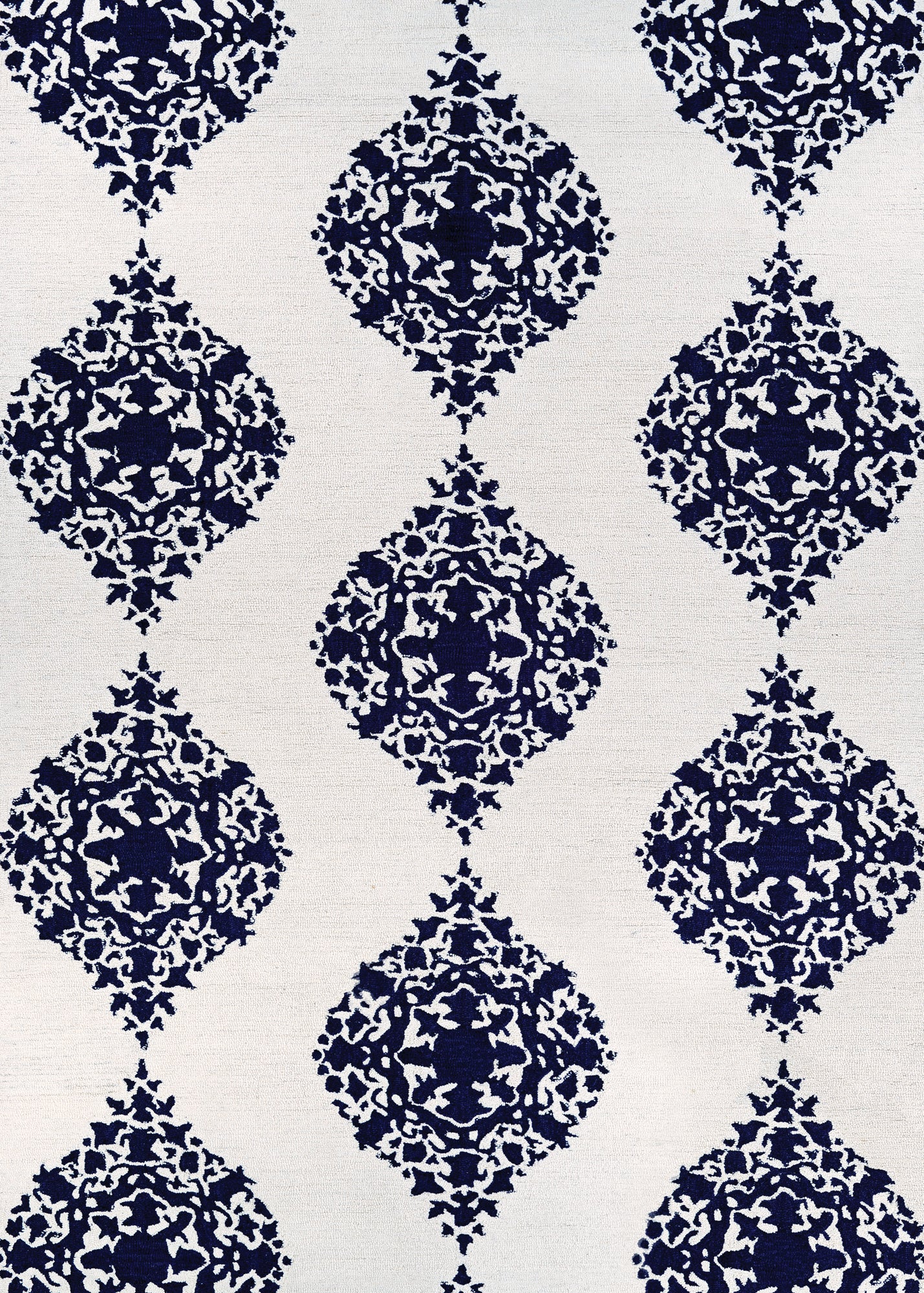 Couristan Crawford Ornament Ivory/Blue Area Rug main image