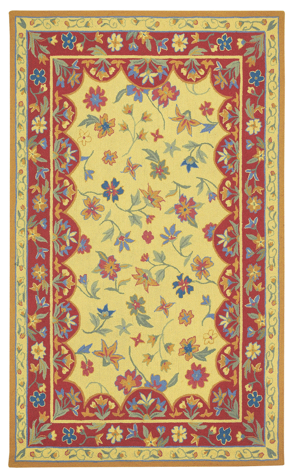 Capel Lorraine 3075 Amber Red 150 Area Rug