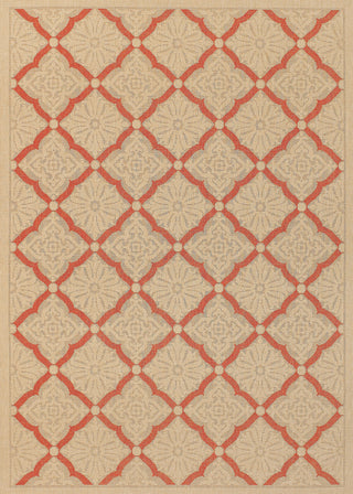 Couristan Five Seasons Sorrento Cream/Terra Cotta Area Rug