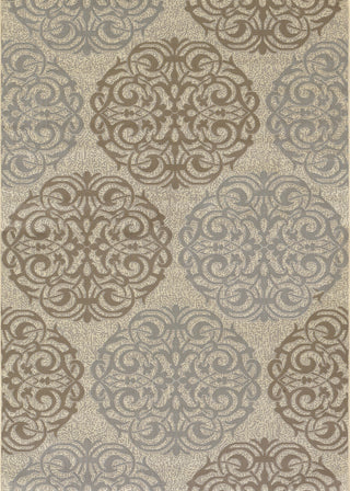 Couristan Five Seasons Montecito Cream/Sky Blue Area Rug