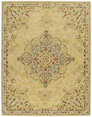 Capel Smyrna Medallion 3156 Yellow 100 Area Rug main image
