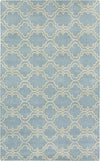 Capel Charisma-Tile 3265 Sky Blue Area Rug Rectangle/Vertical Stripe Rectangle