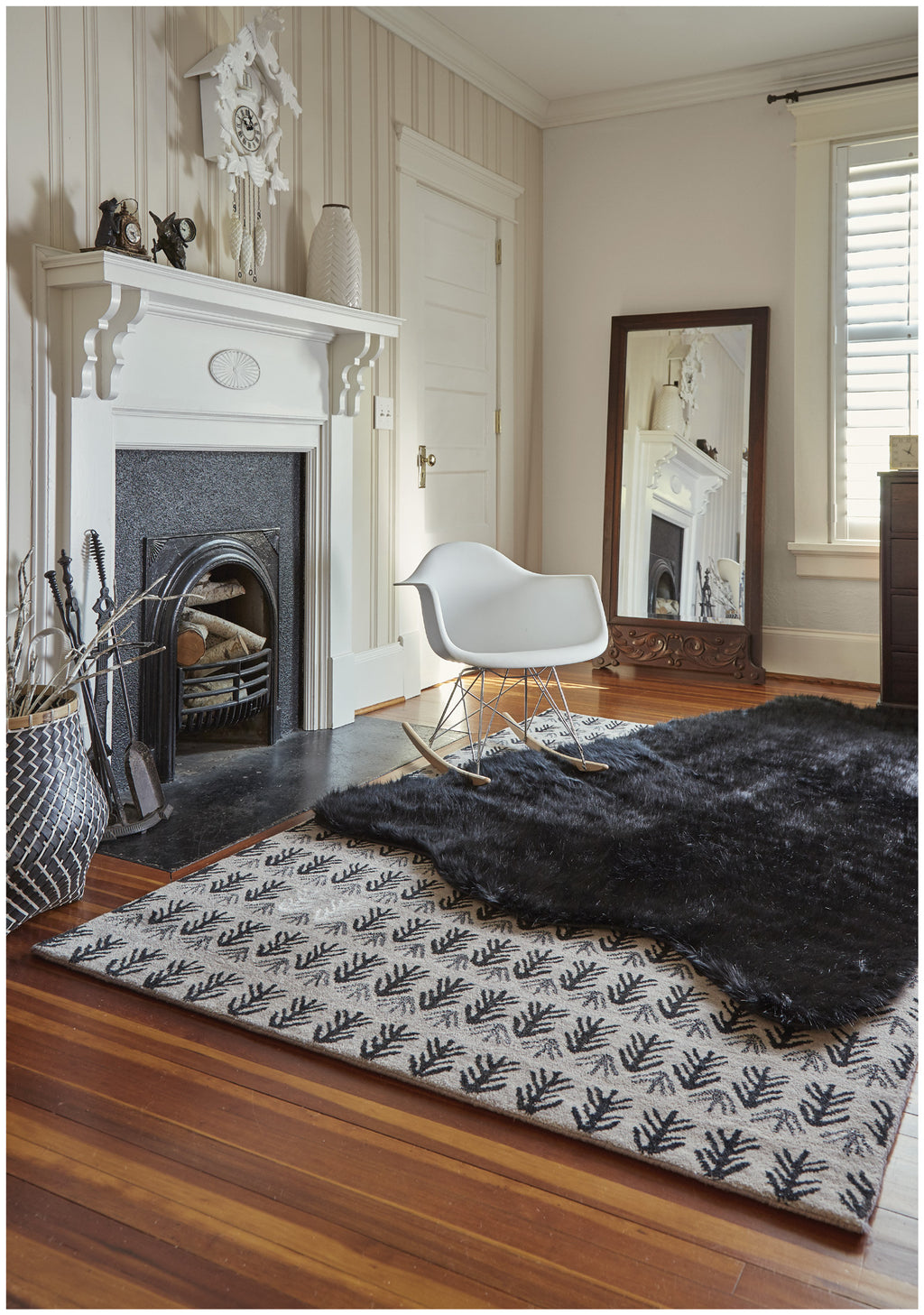 Capel Twigs 3270 Black 350 Area Rug by Genevieve Gorder Alternate View Feature