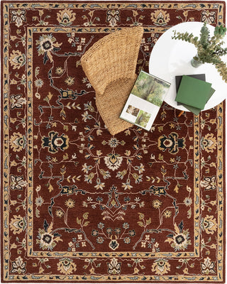 Capel Urda-Isfahan 3272 Rust Area Rug Rectangle Roomshot Image 1 Feature