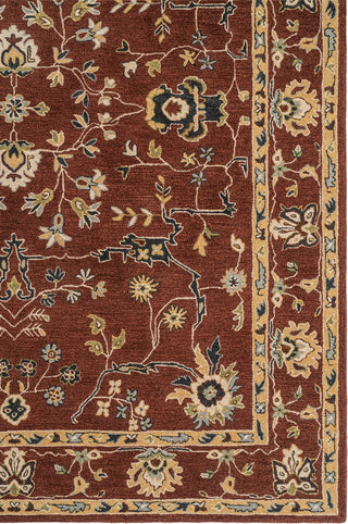 Capel Urda-Isfahan 3272 Rust Area Rug Rectangle Corner Image