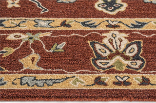 Capel Urda-Isfahan 3272 Rust Area Rug Rectangle Cross-Section Image