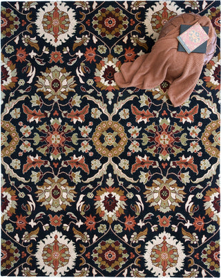 Capel Urda-Keshan 3273 Dk Blue Area Rug Rectangle Roomshot Image 1 Feature