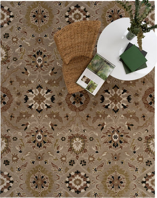 Capel Urda-Keshan 3273 Stone Area Rug Rectangle Roomshot Image 1 Feature