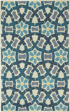 Capel Stepping Stone 3293 Sand Blue 740 Area Rug Rectangle