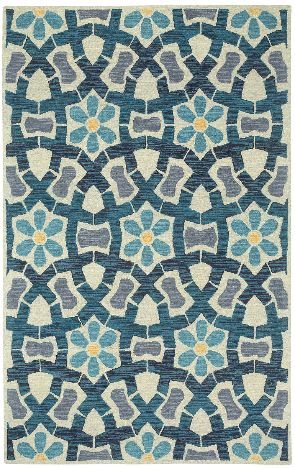 Capel Stepping Stone 3293 Sand Blue 740 Area Rug