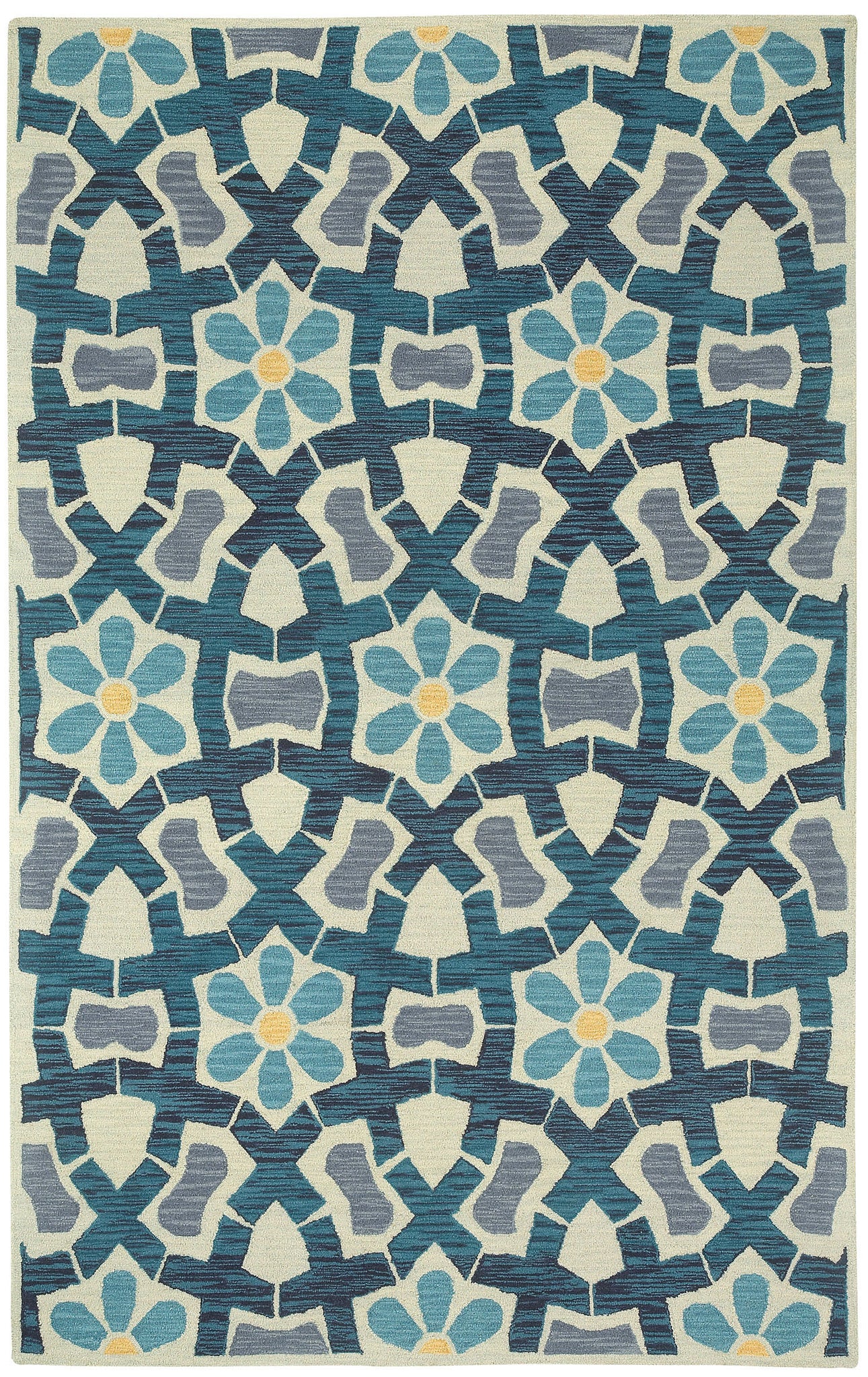 Capel Stepping Stone 3293 Sand Blue 740 Area Rug main image