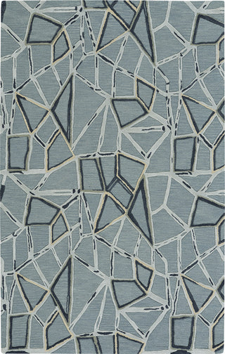 Capel Splinter 3296 Azure Area Rug Rectangle/Vertical Stripe Rectangle