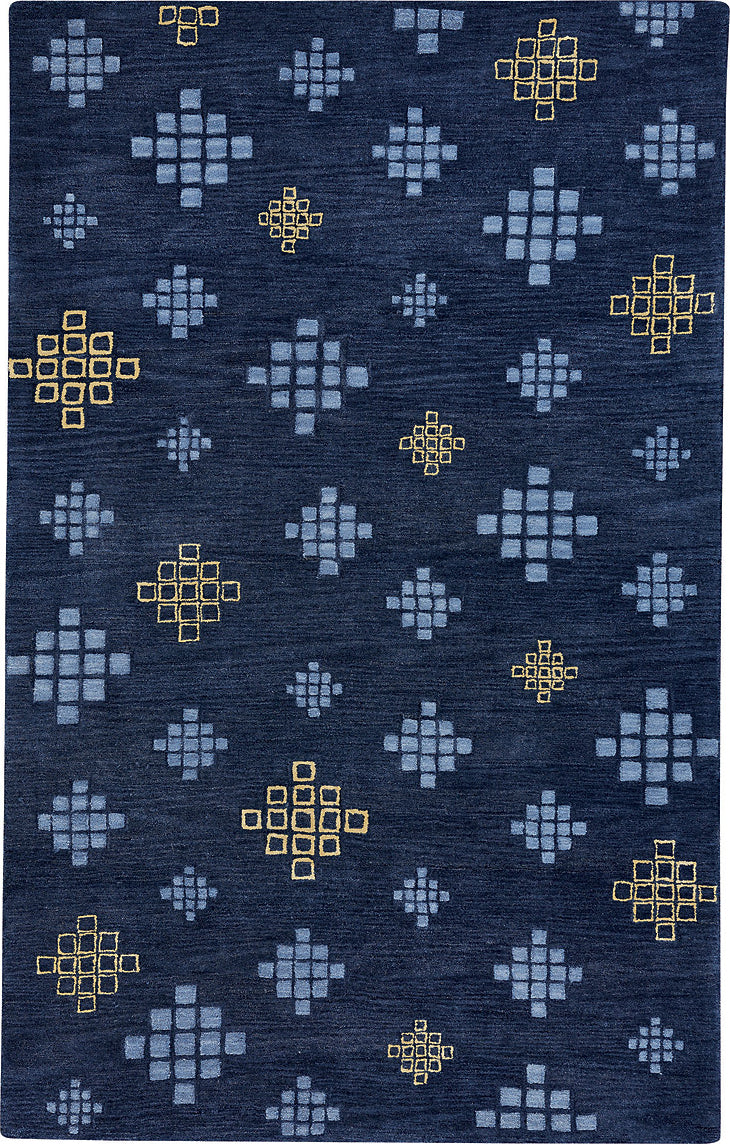 Capel COCOCOZY Geneva 3297 Blue Blond Area Rug