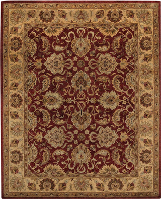 Capel Monticello Mahal 3316 Red Garnet 570 Area Rug Rectangle/Vertical Stripe Rectangle