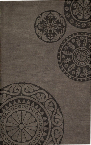 Capel Biltmore Albemarle-Medallion 3388 Grey Area Rug Rectangle/Vertical Stripe Rectangle