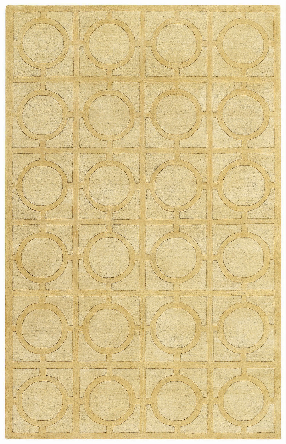 Capel Morgan Hill Rings 3399 Yellow 150 Area Rug by Biltmore