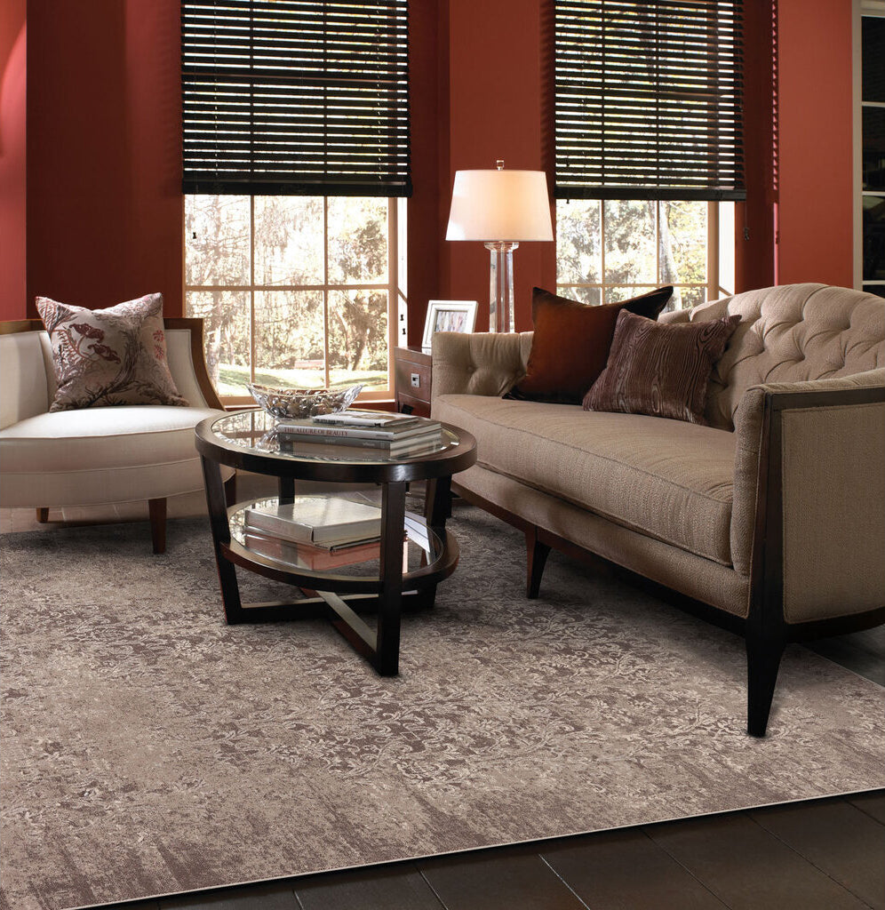 Capel Metropolis-Victoria 3414 Oyster Area Rug Rectangle Roomshot Image 1 Feature