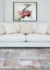 Couristan Vibrata Watercolor Blocks Multi Pastels Area Rug Lifestyle Image Feature