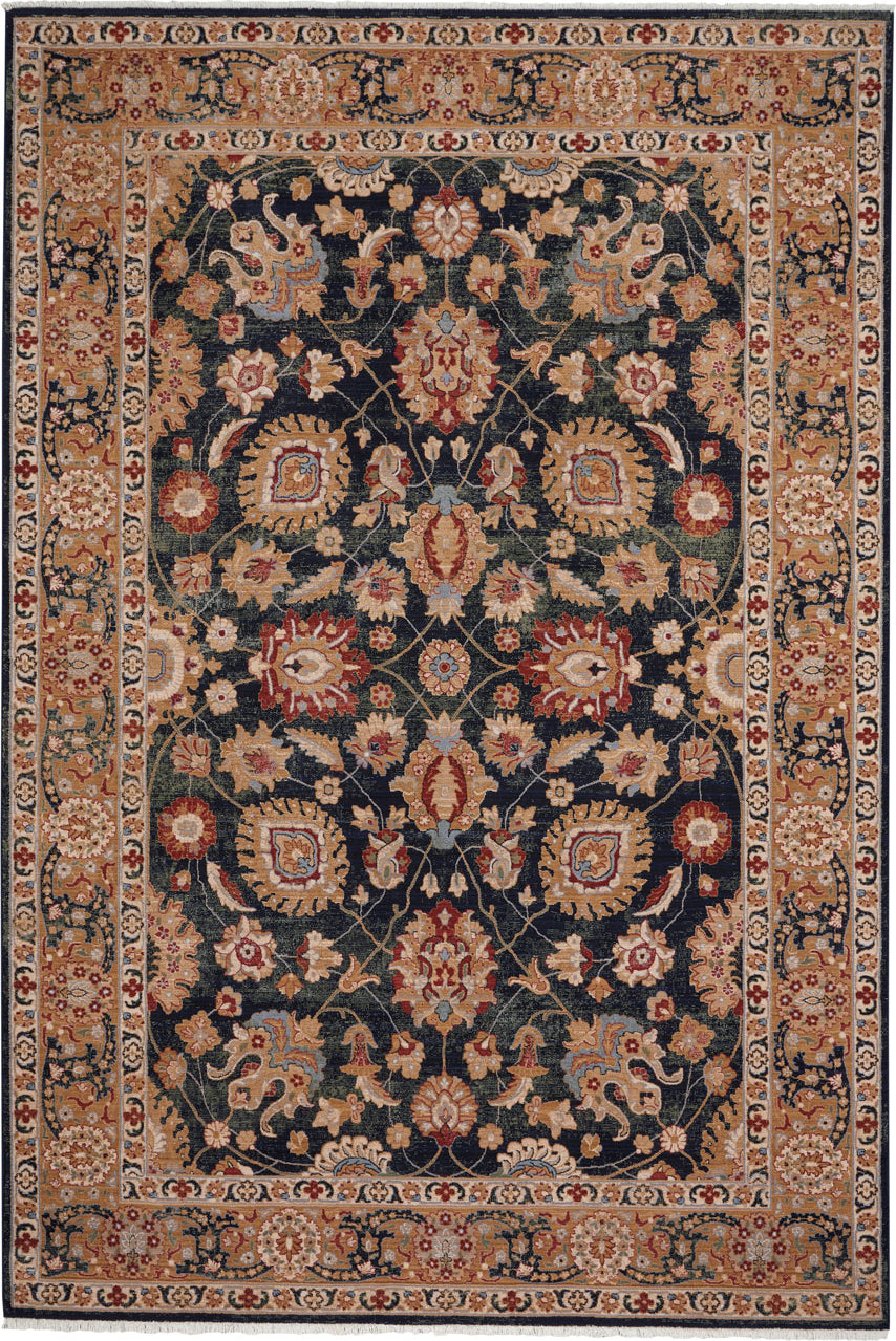 Capel Kindred-Peshawar 3452 Navy Area Rug