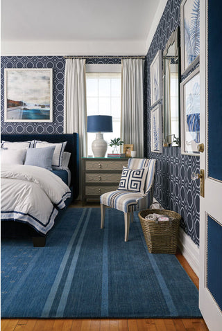 Capel Gava 3495 Cobalt Area Rug Rectangle Roomshot Image 1 Feature