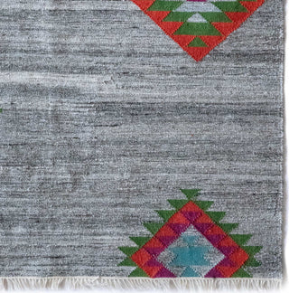 Capel Azteca 3500 Multi Gray Area Rug by Genevieve Gorder Rugs Rectangle Corner Image