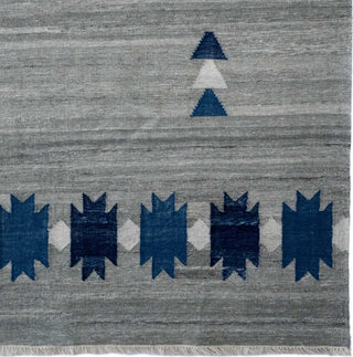 Capel Vintage Moroc 3501 Indigo Gray Area Rug by Genevieve Gorder Rugs Rectangle Corner Image